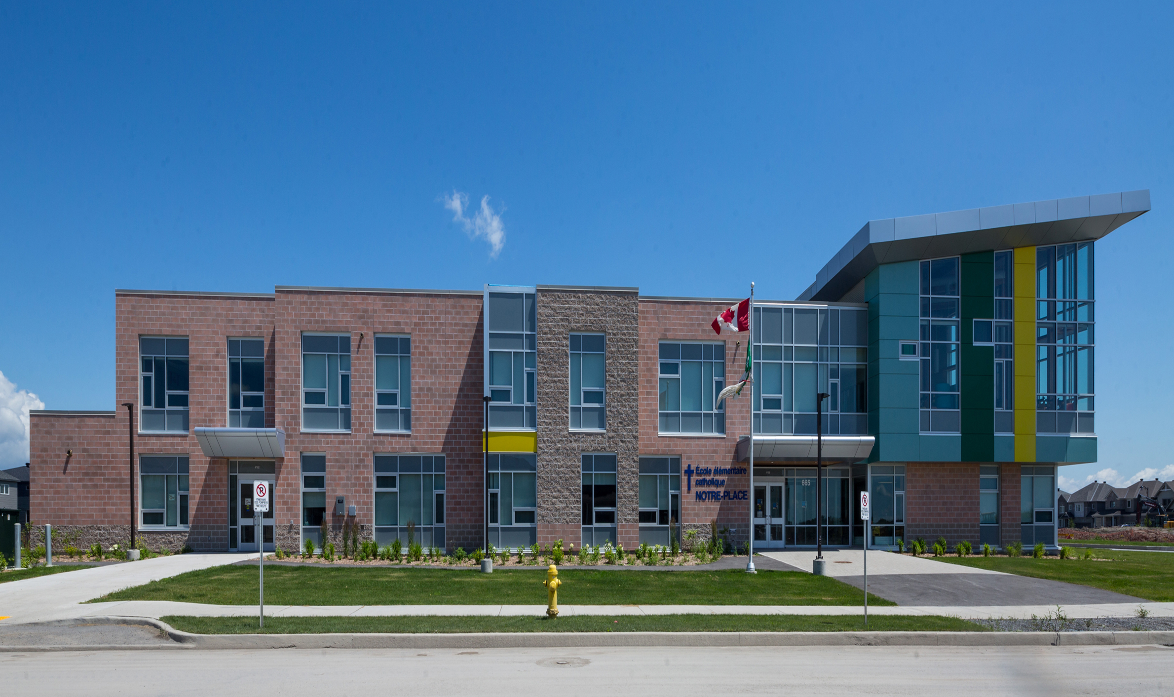 Notre-Place Catholic Elementary School in Ottawa, a project by Ottawa construction company TOFCON.